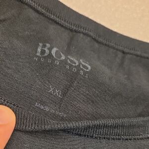 Boss Mens Charcoal Black T Shirt
